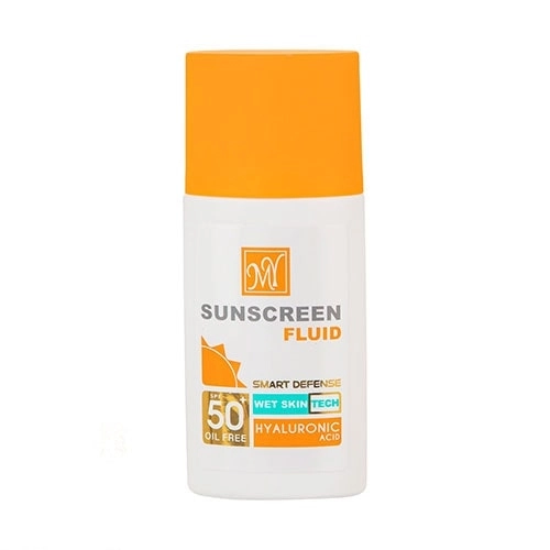 کرم ضد آفتاب SPF 50 سان سلوشن فاقد چربی بی رنگ فارما حجم 40 میل مای فارما