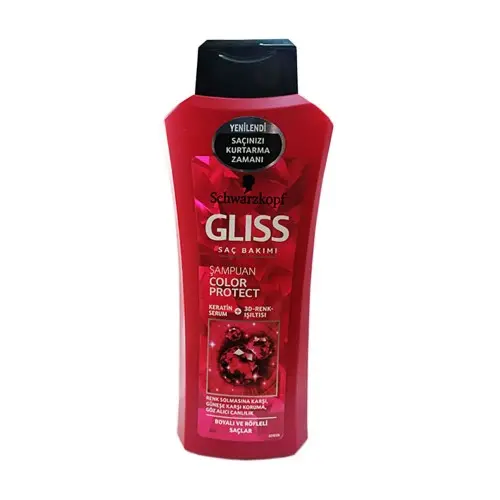 شامپو 525 میل GLISS مدل COLOR PROTECT مناسب موهای رنگ شده
